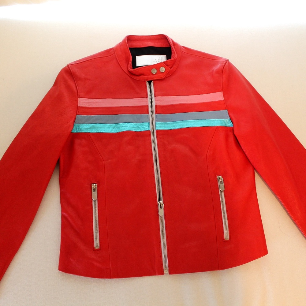 Mighty Company Red Leather Jacket